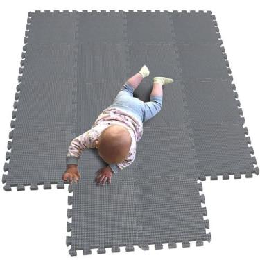 Imagem de Puzzle Play Mat MQIAOHAM 18 peças de piso de espuma macia para bebês