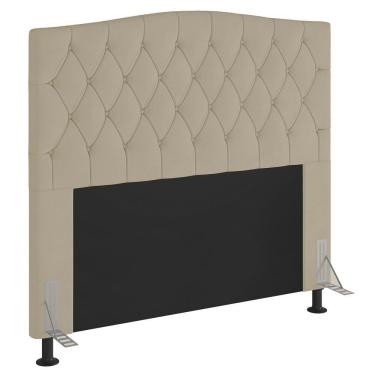 Imagem de Cabeceira Estofada Box Casal King Size 193cm Com Frame Bege