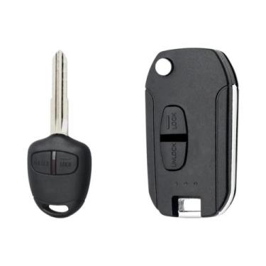 Imagem de Capa De Chave Remota Para Mitsubishi Pajero Sport Outlander Grandis AS