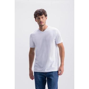 Imagem de Camiseta masculina em meia malha Essendi - M, G, Branco