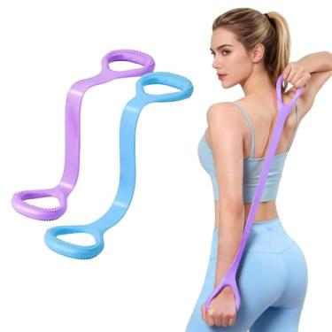 Imagem de Alça de alongamento de 10 laços – Alça de ioga premium não elástica para treinamento de flexibilidade, pilates e ginástica, faixa elástica durável