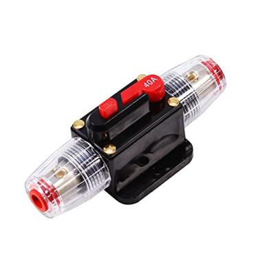 Imagem de Interruptor de Fusível de Reinicialização do Disjuntor 12V DC 40A para Material de Liga Estéreo de Carro