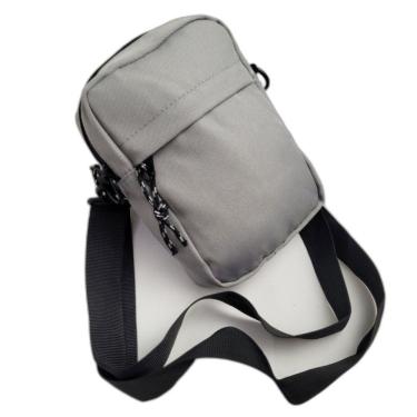 Imagem de Shoulder Bag Preto Mini Everbags Bolsa Tira Colo Necessaire Pochete Viagem Everbags cinza