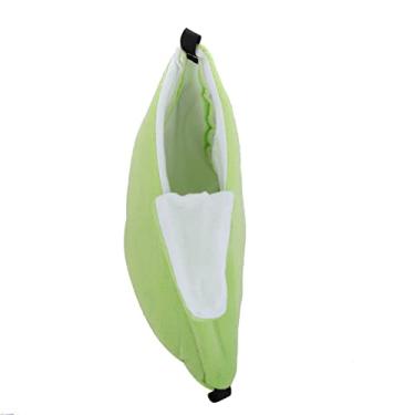 Imagem de ZJchao Rede de Banana, Veludo Em Forma de Banana, Casa de Ninho para Animais de Estimação, Brinquedos, Rede de Hamster Com Cama de Suspensão para Animais de Estimação, de Hamster (Verde)