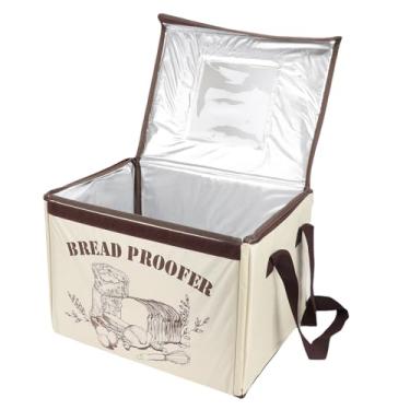 Imagem de Asixxsix Caixa Dobrável para Impermeabilização de Pão, Prova de Massa de Aquecimento de 3 Lados Com Controle de Temperatura de 50 a 113F e Temporizador de 48H, para Pizza, Iogurte (Plugue UE 220V)