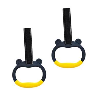 Imagem de Dynwave Argolas de ginástica para crianças, para exercícios em ambientes internos e externos, com alças antiderrapantes e capacidade de carga de 400 kg.