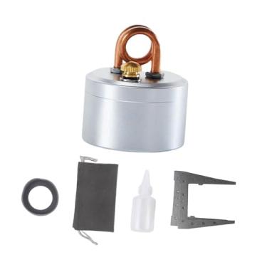 Imagem de Baoblaze Queimador de acampamento eficiente com suporte e bolsa de armazenamento. Pequeno queimador a álcool para ferver água, ideal para trilhas e churrascos, Prata