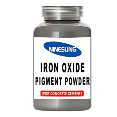 Imagem de ninesung Óxido de ferro em pó, pigmento de resina epóxi, pigmento de concreto concentrado inodoro, corante de resina líquida para coloração de resina, resina epóxi, moldes de resina (cinza claro, 473