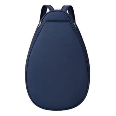 Imagem de Baoblaze Bolsa para raquete de tênis esportiva para homens e mulheres, capa para raquete, elegante, portátil, e impermeável para tênis, badminton, Dark Blue S