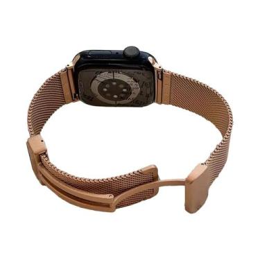 Imagem de Pulseira Magnética De Aço Inoxidável Para Apple Watch Ultra 49mm 44mm 