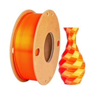 Imagem de Filamento De Impressora 3D PLA Multicolorido Dual/Tri Color 1.75mm Bri