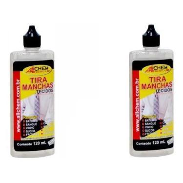 Imagem de Kit 2 Tira Manchas 120ml Allchem Tecidos/roupa Sem Manchas