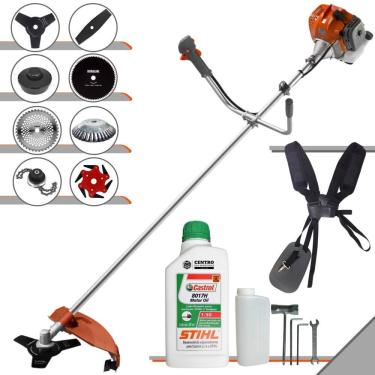 Imagem de Roçadeira Tekna Rl520acntk + 6 Facas + Escova + óleo Stihl