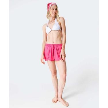 Imagem de Short Saída De Praia Feminino Amarração Marisa Rosa-81022, Rosa, G
