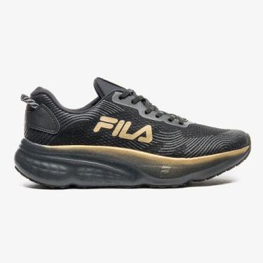Imagem de Tenis fila maxximus masculino, 41, Preto, Dourado