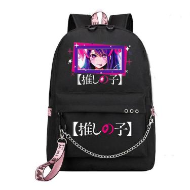 Imagem de Mochila escolar Oshis No Ko Anime para estudante 32x15x45cm