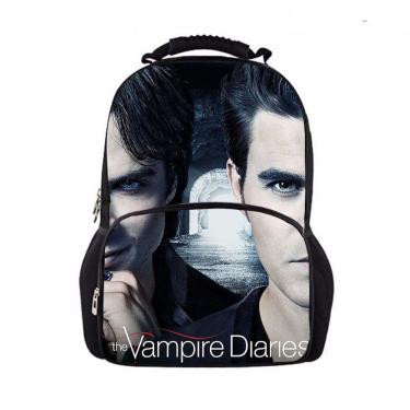 Imagem de Mochila escolar Vampires Diaries K para crianças - 35x19x48cm