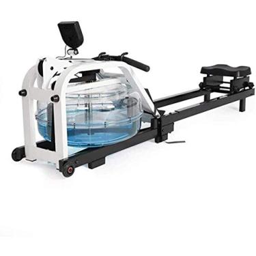 Imagem de Máquina de remo aquático, banco de remo, treinamento suave para as articulações, máquina de remo resistente à água, remo interno, esportes, aço, aeróbico, exercício, equipamento de fitness