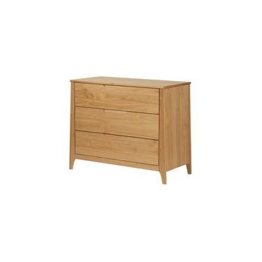 Imagem de Cômoda para Quarto 3 Gavetas Lice - Mel - Meu Móvel de Madeira Mel