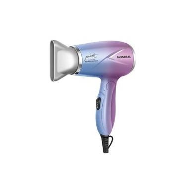 Imagem de Secador de Cabelo By Juliette Mondial Azul e Rosa SCT-JU-03 Bivolt