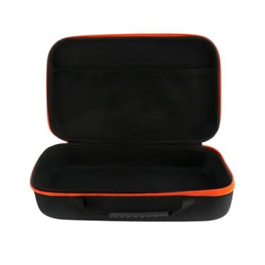 Imagem de MFMEXUL Estojo para Furadeira Elétrica, Caixa de Ferramentas em EVA, Versátil, Bolsa para Guardar Chaves de Fenda, Inflador de Pneus E Alicates, Laranja, Tamanho real