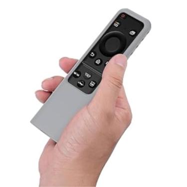 Imagem de Capa De Silicone para Controle Remoto, Compatível com Samsung TV Smart Cu8000 Cu7700 Bn59, Solar (Cinza Escuro)