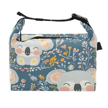 Imagem de STAYTOP Lancheira de desenho coala com fivela de alça, lancheira isolada para meninos e meninas, lancheira térmica para trabalho escolar