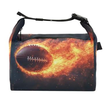 Imagem de STAYTOP Lancheira Flame Rugby com fivela de alça, lancheira isolada para meninos e meninas, lancheira térmica para trabalho escolar