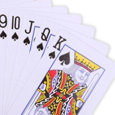 Imagem de Kit 2 Baralho de Cartas Poker Profissional com Estojo - Plástico Durável, Naipe Grande, Para Jogos de Mesa Truco Sueca Buraco