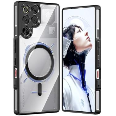 Imagem de Foluu Capa magnética compatível com ZTE Nubia Red Magic 11 Pro, [compatível com Magsafe] [proteção total da câmera] Capa protetora para celular fina e à prova de choque para Red Magic 11 Pro