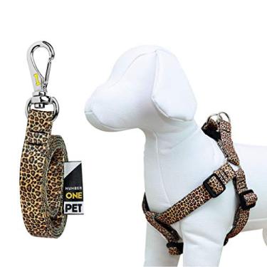Imagem de Peitoral e Guia Para Cachorro Number One Leopard
