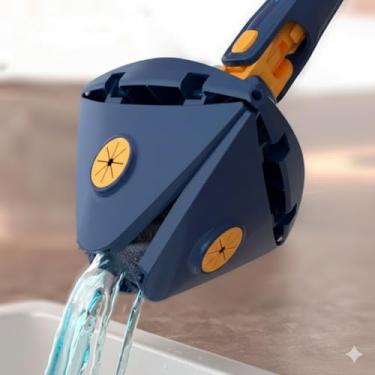 Imagem de Mop De Limpeza Giratório 360° Triângular Limpa cantos