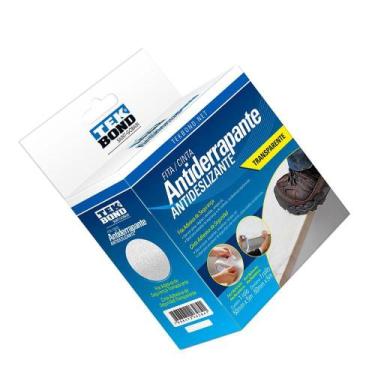 Imagem de Fita Antiderrapante Lixa Autoadesiva 50X5M Piso - TekBond, Transparent