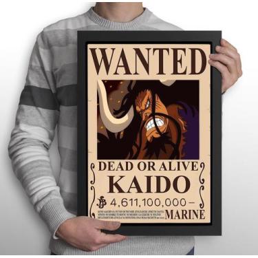 Imagem de Quadro Procura-se Kaido - One Piece (Tamanho A3) - Shimai