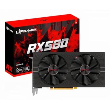 Imagem de Placa de video Gamer Upgamer RX580 8GB Placa de Vídeo Gaming Dual Fan Novo Lacrado