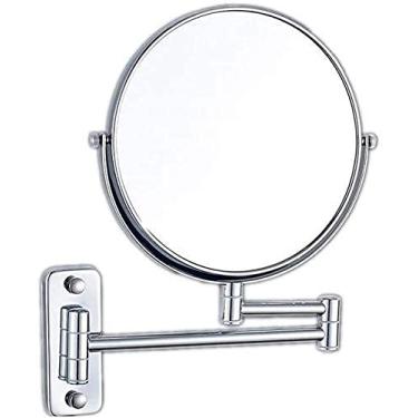 Imagem de Espelho de banheiro espelho de barbear telescópico para casa de banho de hotel espelho giratório