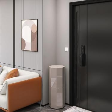 Imagem de Sapateira giratória de metal com giro de 360° Zapatero Giratorio prateleira de sapato de canto organizador de sapatos giratório rack de sapatos torre vertical canto entrada sapateira (tamanho: ?43c