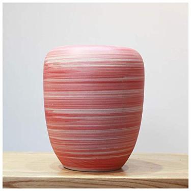 Imagem de Vaso moderno chinês criativo vaso de cerâmica sala de estar arranjo de flores TV armário entrada mesa de jantar decoração de casa ornamento vasos de flores