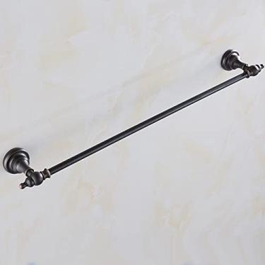 Imagem de Conjunto de acessórios de banheiro de bronze polido a óleo, prateleira de toalha, suporte de papel higiênico, conjunto de ferragens de banheiro montado na parede, suporte de papel (barra de toalha