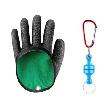 Imagem de Luvas De Pesca De Látex Antiderrapantes Com Gancho Magnético, Proteção