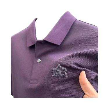 Imagem de Camisa Polo Masculina Premium De Algodão Com Manga Curta, Marca De Mod