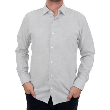 Imagem de Camisa Ogochi Cinza Slim Masculina-Masculino