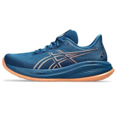 Imagem de ASICS Tênis masculino Gel-Cumulus 26, Azul marinho/laranja desbotado, 45