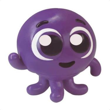 Imagem de Boneco de Vinil Bolofofos Pow Roxo 18cm Polvo Lider Fácil de Limpar Br