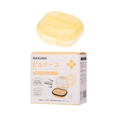 Imagem de Caixa organizadora de comprimidos de viagem com etiquetas, mini estojo portátil de 7 compartimentos, organizador diário de medicamentos, recipiente para armazenamento de comprimidos para farmácia de