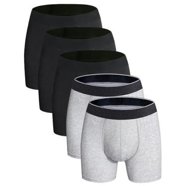Imagem de AIRCUTE Cueca boxer masculina lavável para incontinência máxima absorção durante a noite urina na cama para vazamentos na bexiga 80 ml (GG, 3 preto - 2 cinza)
