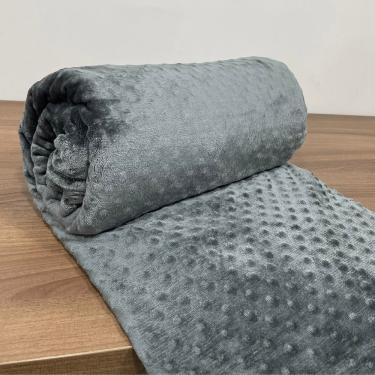 Imagem de Manta Cobertor Microfibra Phoa King - Cinza - 100% Poliéster
