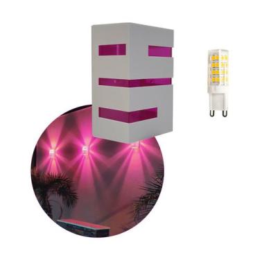 Imagem de 5 Arandela Externa/interna + Lâmpada + Lente Colorida - Metais Massuia