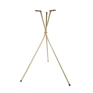 Imagem de Base Tripé De Mesa Pé Palito Champagne 60Cm Mesinha Lateral - D'Elfos 