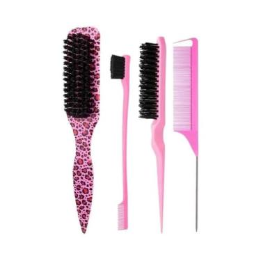 Imagem de Escova De Cabelo Com Cerdas Para Pentear E Controlar Cabelos Soltos, P